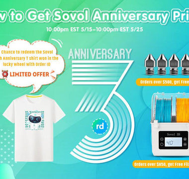 Sovol 3rd Anniversary Free Gifts and Sales - SOVOL