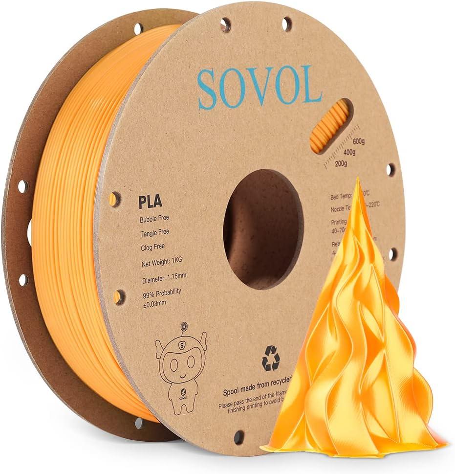 Sovol Silk PLA Golden Filament