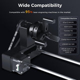 Comgrow 4-in-1 Rotary Roller for Most Laser Engraving