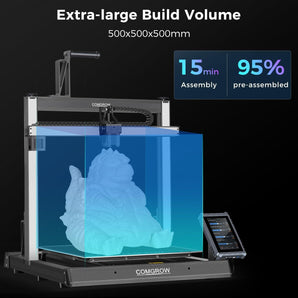 Comgrow T500 Large 3d Printer 7" Klipper Direct Drive Xyz Linear Rails 500*500*500mm - SOVOL Offical Website