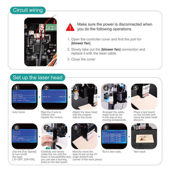 Sovol 3D 500mW Laser Module, 12-24V Engraving Laser Head Kits - SOVOL