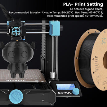 Sovol Black/White/Gray/Blue PLA 3D Printing Filament 2KG (4.4lbs) - SOVOL