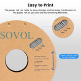 Sovol Black/White/Gray/Blue PLA 3D Printing Filament 2KG (4.4lbs) - SOVOL