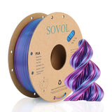 Sovol Silk PLA 3D Printing Filament Single/Dual/Tri/Rainbow Colors 1.75mm - SOVOL