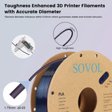 Sovol Silk PLA 3D Printing Filament Single/Dual/Tri/Rainbow Colors 1.75mm - SOVOL