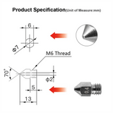 Sovol Hardened Tool Steel Tungsten Alloy Nozzles - SOVOL