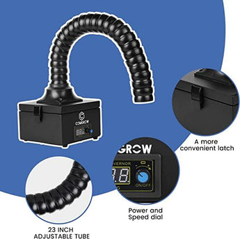 Comgrow Metal Smoke Extractor Purifier For Engraving Soldering 40W 24V 5A - SOVOL